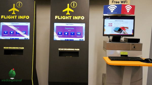 điểm kết nối wfi tại sân bay changi Singapore