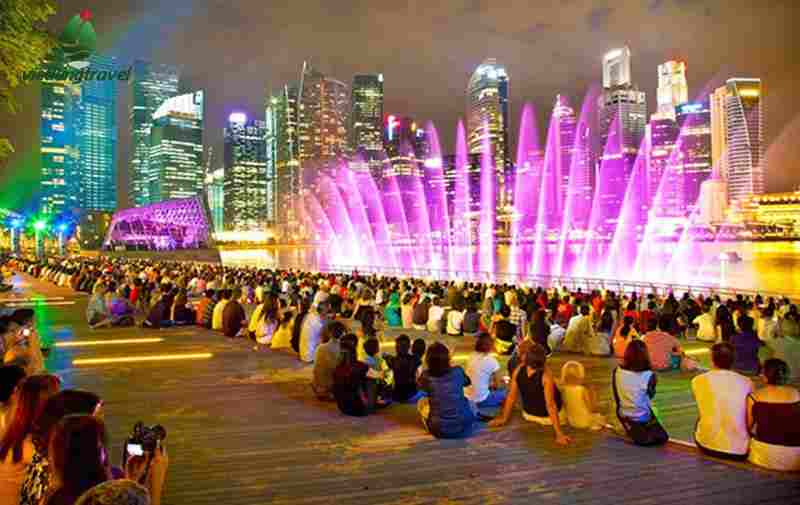 xem biểu diễn nhạc nước tại singapore